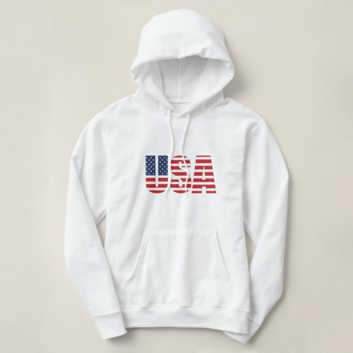 Womens Patriotic Pullover Hoodie