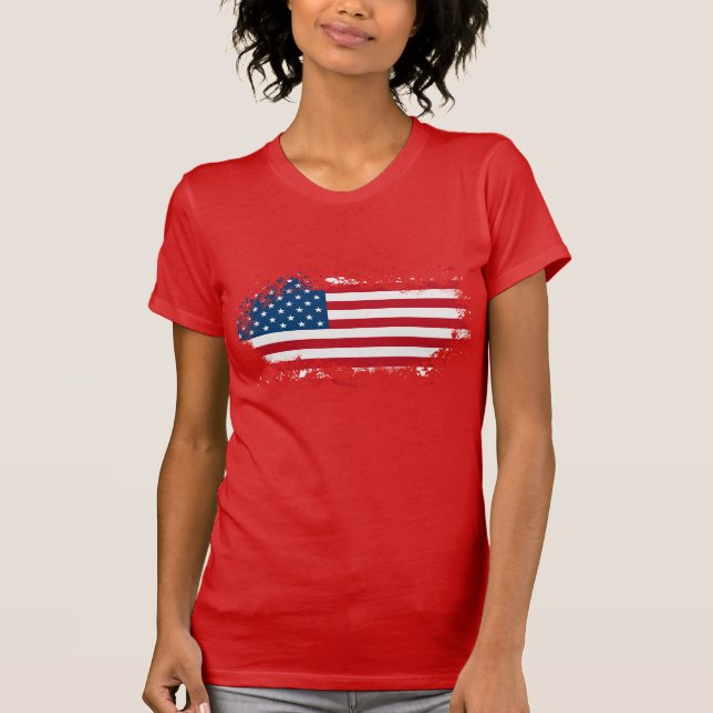 Women's Patriotic T-Shirt (Front)