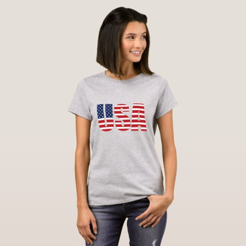 Womens Patriotic T_shirt