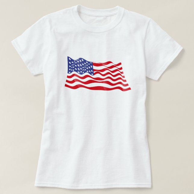 Womens Patriotic T-Shirt (Design Front)