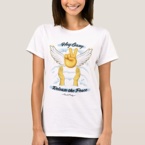 Womens Peaceful Friday Release the Peace Shirt