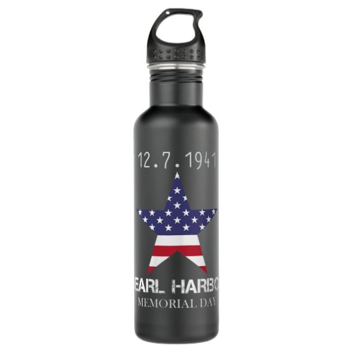 Womens Pearl Harbor Memorial Day Vintage Stainless Steel Water Bottle