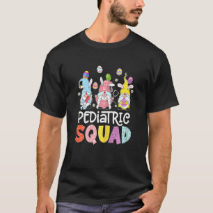 Womens Pediatric Squad Bunny Gnome Eggs Hunting Nu T-Shirt