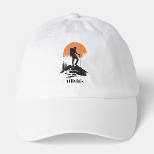 Womens Personalized Happy Camper Hiking Hat