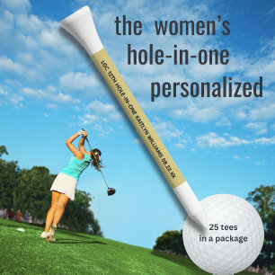 WOMEN'S PERSONALIZED HOLE IN ONE GOLF CLUB LEAGUE GOLF TEES