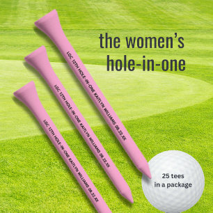 WOMEN'S PERSONALIZED HOLE IN ONE GOLF CLUB LEAGUE GOLF TEES