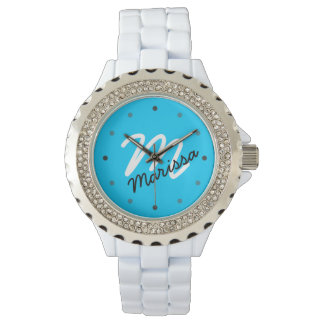 Women's Personalized Monogram Sporty Watch