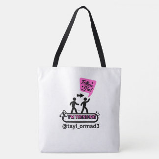 Women's Personalized ON STAGE FOLLOW ME Tote Bag