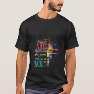 Womens Personalized They Call Me Daddy Jesus Cross T-Shirt