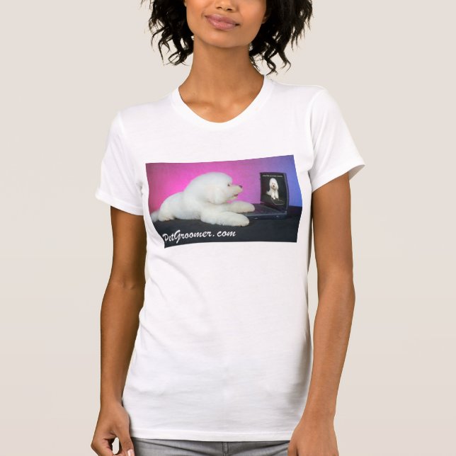 Women's PetGroomer.com Website Logo T-shirt (Front)