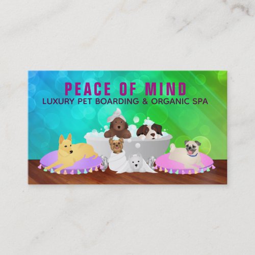 Womens Pets Care and Dog Walking Business Cards