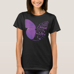 Womens Philippians 413 Christian Bible Verse Gifts T-Shirt