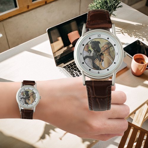 Womens Photo Watch Personalized Wife Anniversary