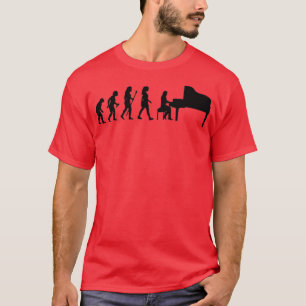 Womens Piano Evolution Of The Pianist  T-Shirt