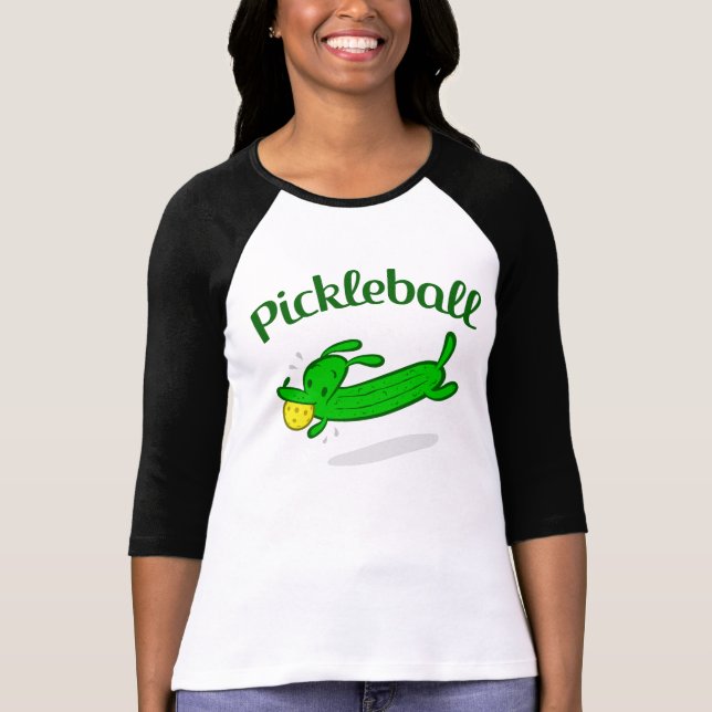 Women's Pickleball 3/4 Sleeve Jersey T-Shirt (Front)