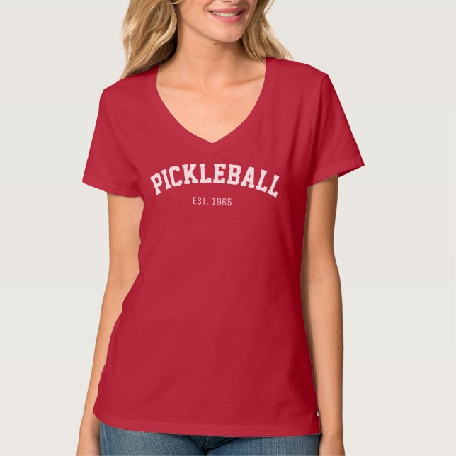 Women's PICKLEBALL Athletic Jersey T-Shirt (Front)