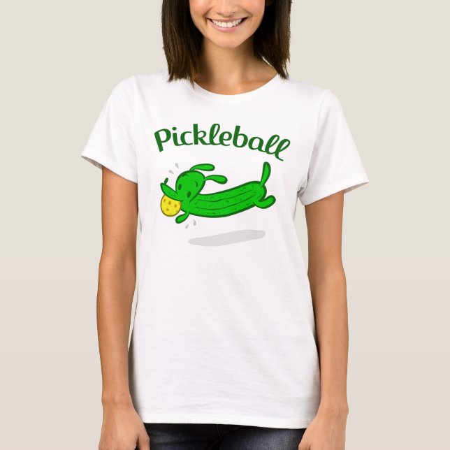 Women's Pickleball Dog Pickles T-shirt (Front)