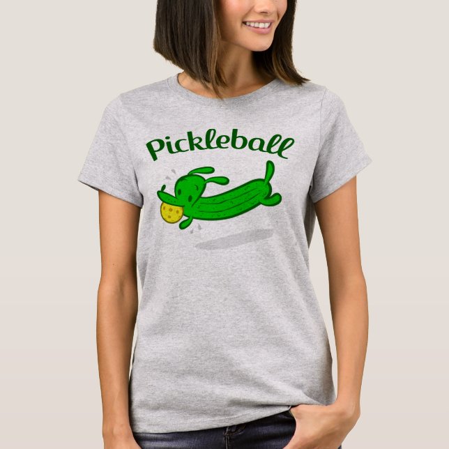 Women's Pickleball Dog Pickles T-shirt (Front)