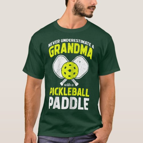 Womens Pickleball Grandma Nanny Cool Player Sport  T_Shirt