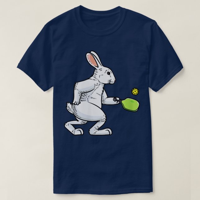 Womens Pickleball Player Rabbit Bunny Bunnies East T-Shirt (Design Front)