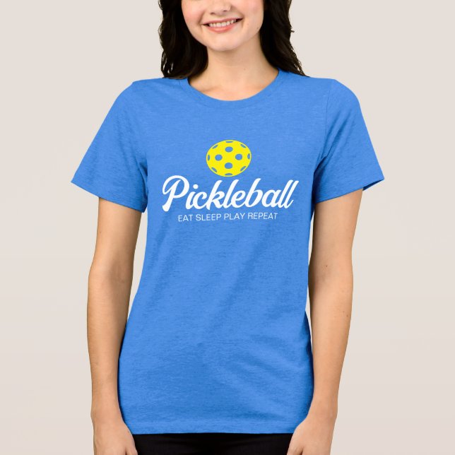 Women's pickleball t shirt Bella+Canvas Triblend (Front)