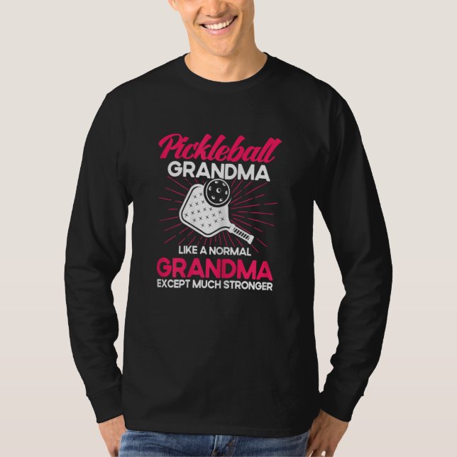 Womens Pickleball Vintage Pickleball Grandma Stron T-Shirt (Front)