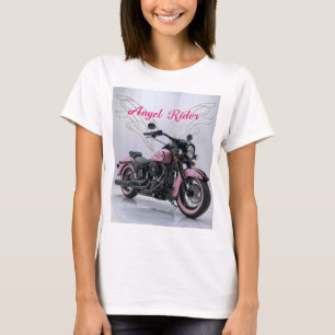 Women's Pink Biker T-Shirt