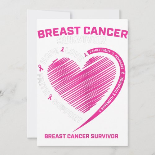 Womens Pink Breast Cancer Survivor Gifts Women Mom Announcement