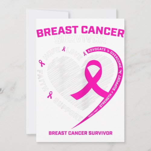 Womens Pink Breast Cancer Survivor Gifts Women Mom Announcement