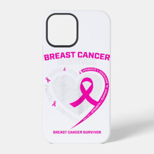Womens Pink Breast Cancer Survivor Gifts Women Mom iPhone 12 Pro Case
