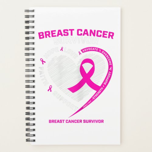 Womens Pink Breast Cancer Survivor Gifts Women Mom Planner