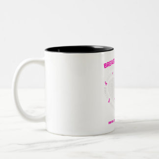 Womens Pink Breast Cancer Survivor Gifts Women Mom Two-Tone Coffee Mug