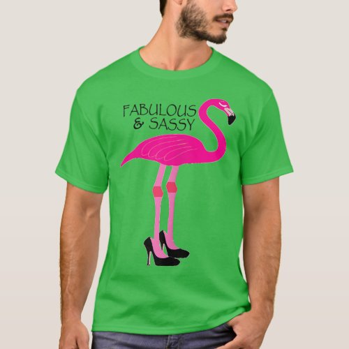 Womens Pink Flamingo Shirt Fabulous and Sassy with