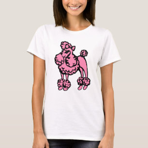 Women's Pink Poodle T Shirt Gift