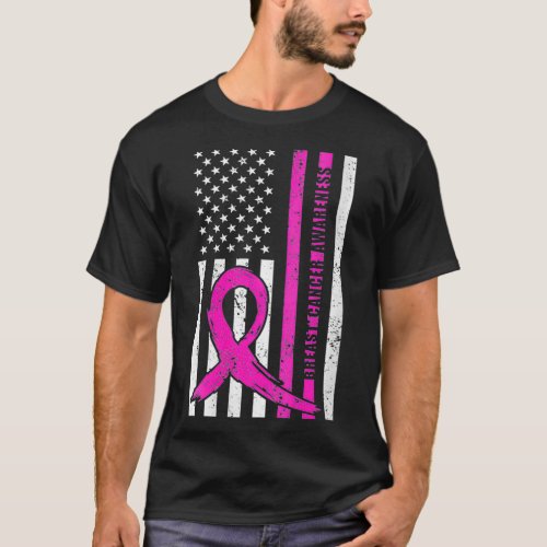 Womens Pink Ribbon Breast Cancer Awareness Month A T_Shirt