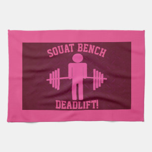 This Lady Is Powerlifting Like A Boss Funny Gift Beach Towel