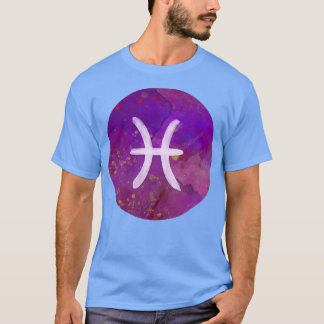 Womens Pisces Astrology Horoscope Women Teens Bac T-Shirt