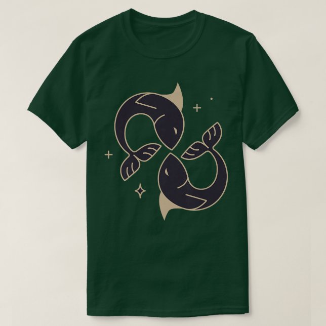 Womens Pisces Astrology Horoscope  Women Teens Bac T-Shirt (Design Front)