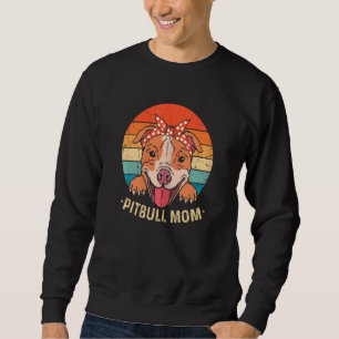 Womens Pitbull Mom   Pit Bull Dog 7 Sweatshirt