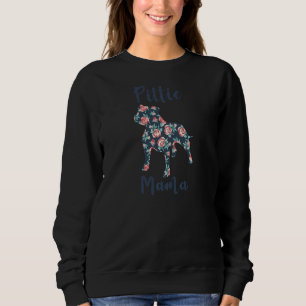 Womens  Pitbull Mom  Pittie Mama Pittie Mom Sweatshirt