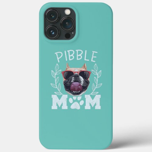 Womens Pitbull Pibble Mom Cute Dog Lover  iPhone 13 Pro Max Case