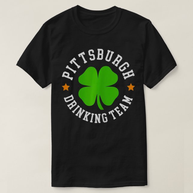 Womens Pittsburgh Matching St Patricks Day Drinkin T-Shirt (Design Front)