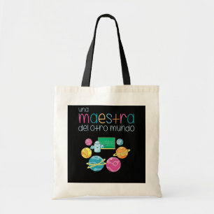 Womens Planets Spanish Teacher Regalos Para Tote Bag