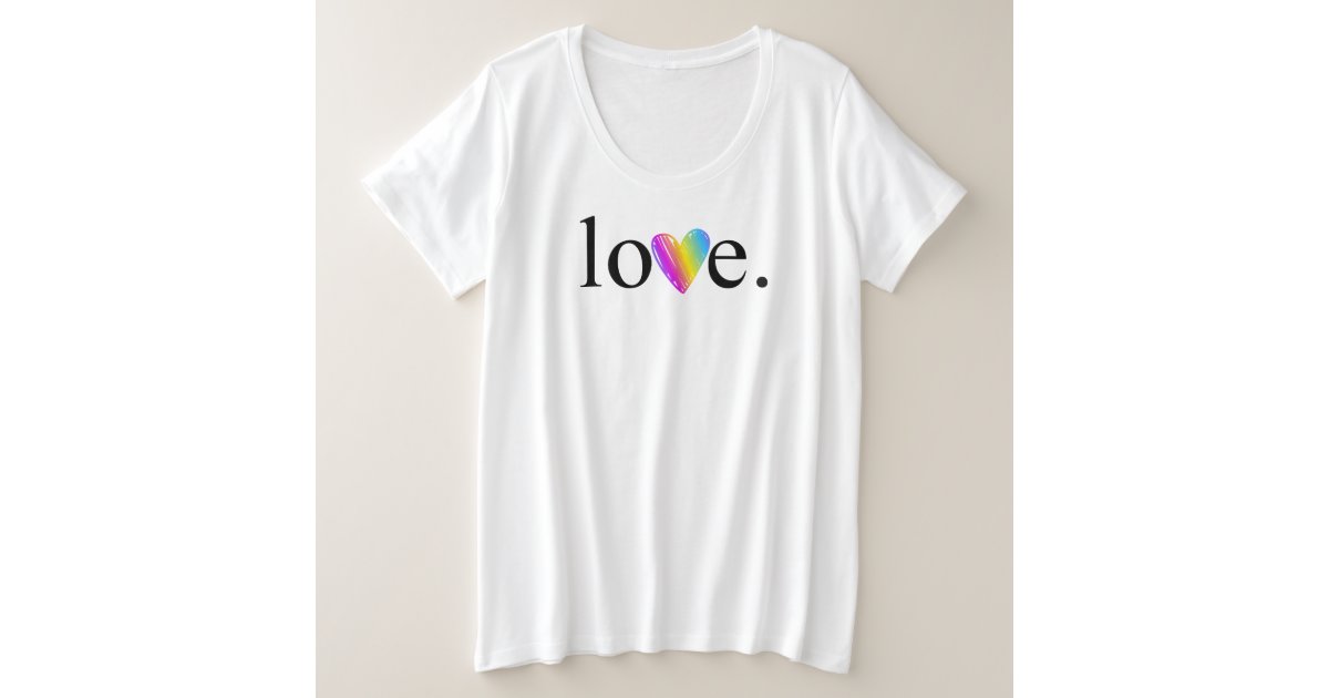  Womens Pride love heart rainbow letters V-Neck T-Shirt :  Clothing, Shoes & Jewelry