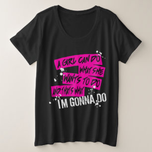 Women's Plus Size Bad Reputation Lyrics T-Shirt
