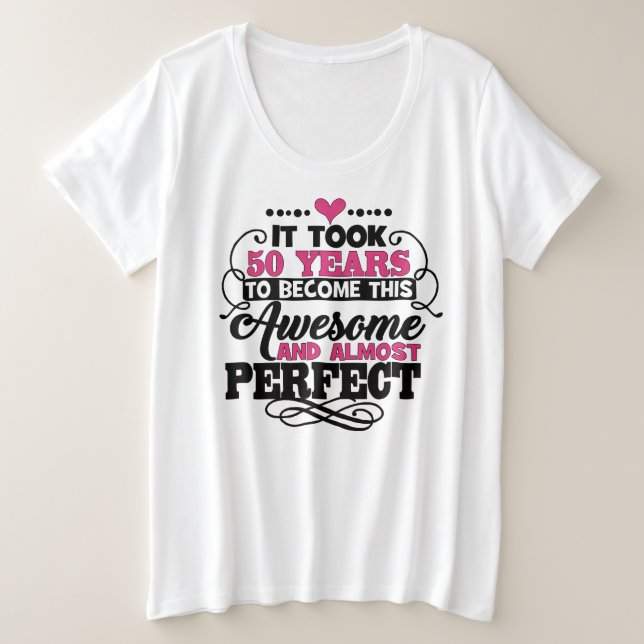 Women's Plus-Size Basic T-Shirt (Design Front)