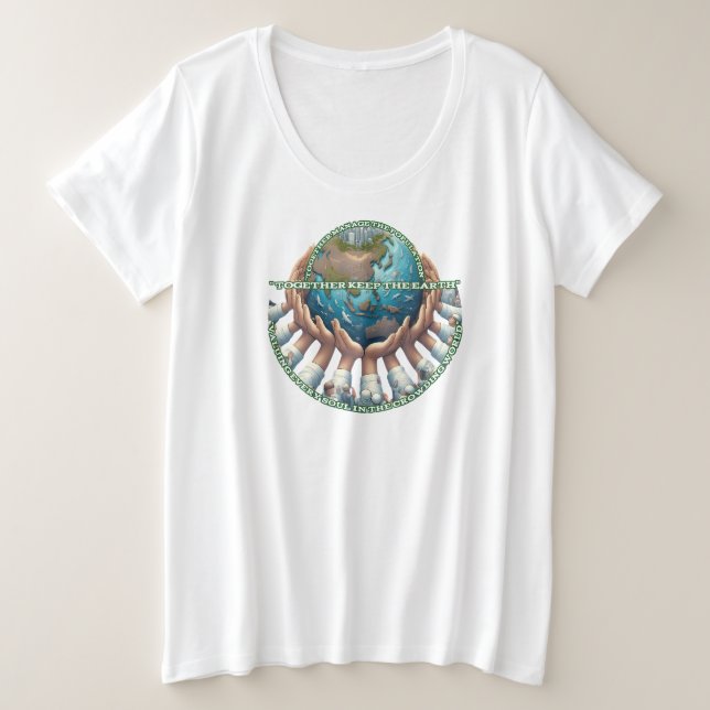 Women's Plus-Size Basic T-Shirt (Design Front)