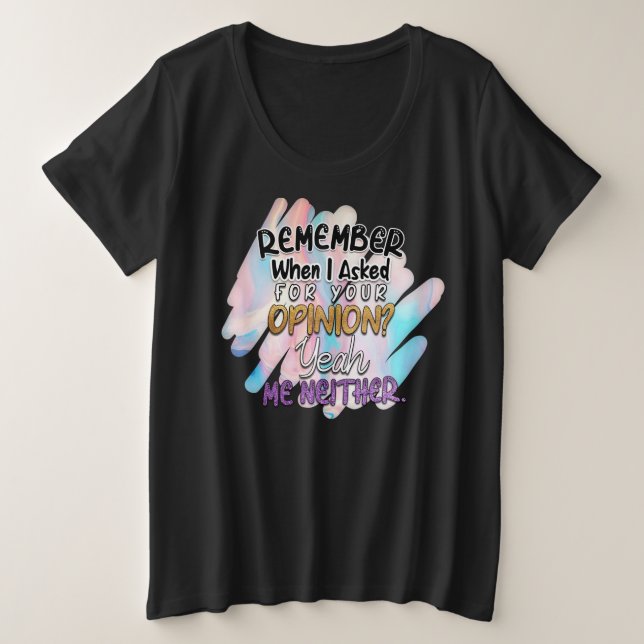Women's Plus-Size Basic T-Shirt (Design Front)