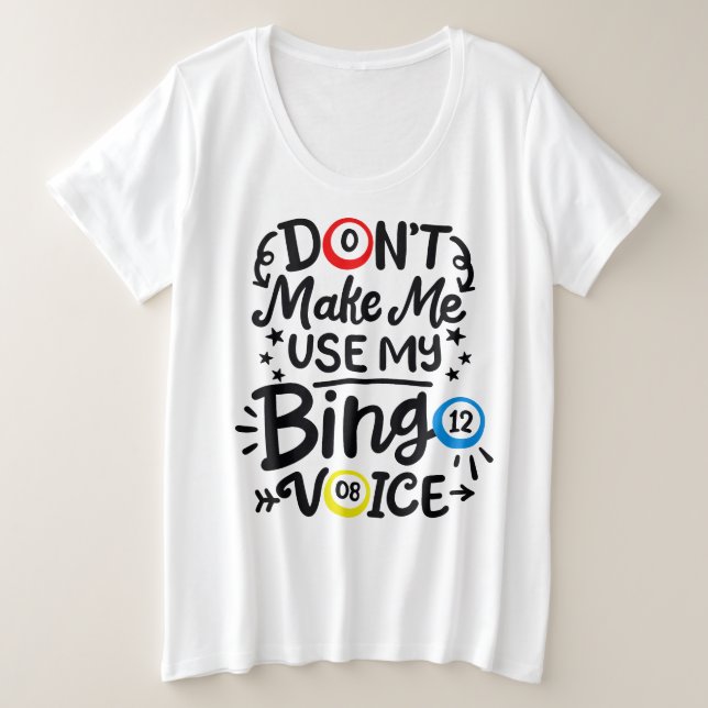 Women's Plus-Size Basic T-Shirt (Design Front)