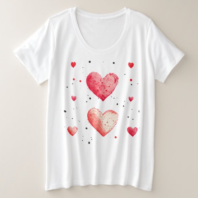 Women's Plus-Size Basic T-Shirt (Design Front)